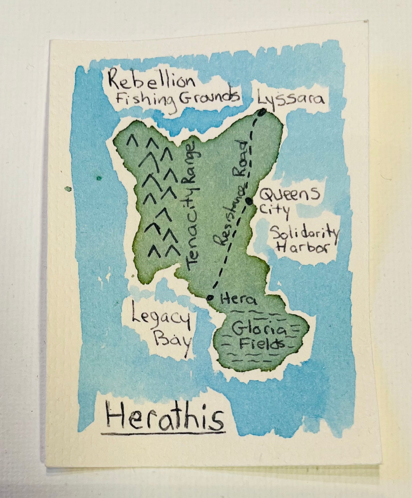 ACEO - Feminist Island - Herathis
