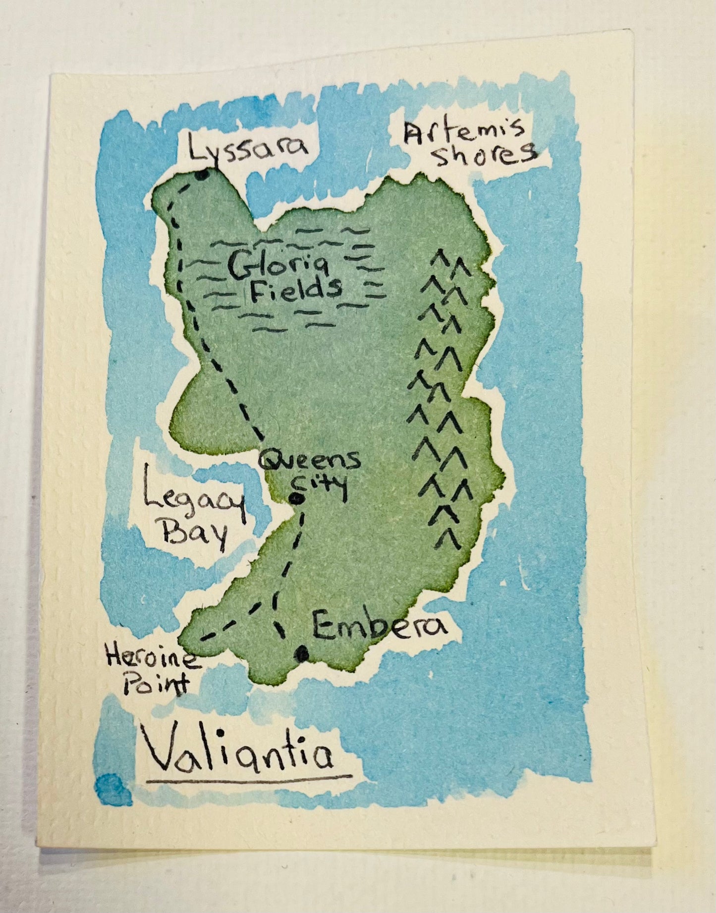 ACEO - Feminist Island - Valiantia