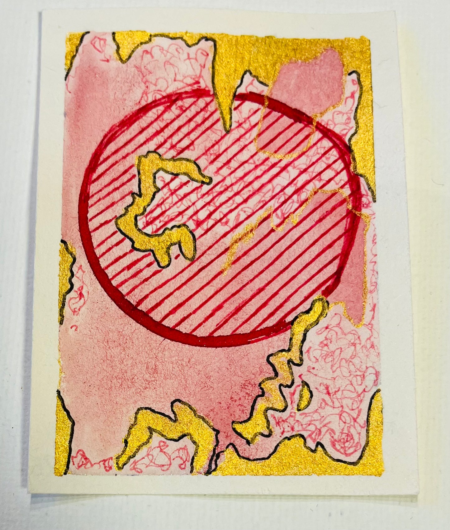ACEO - Pink Interstellar 2 - Science Fiction Meets Creativity