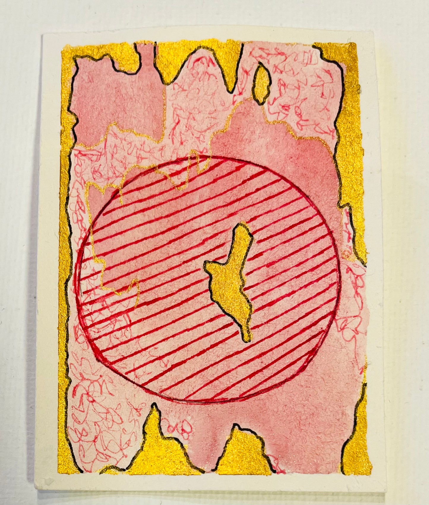 ACEO - Pink Interstellar 3 - Science Fiction Meets Creativity