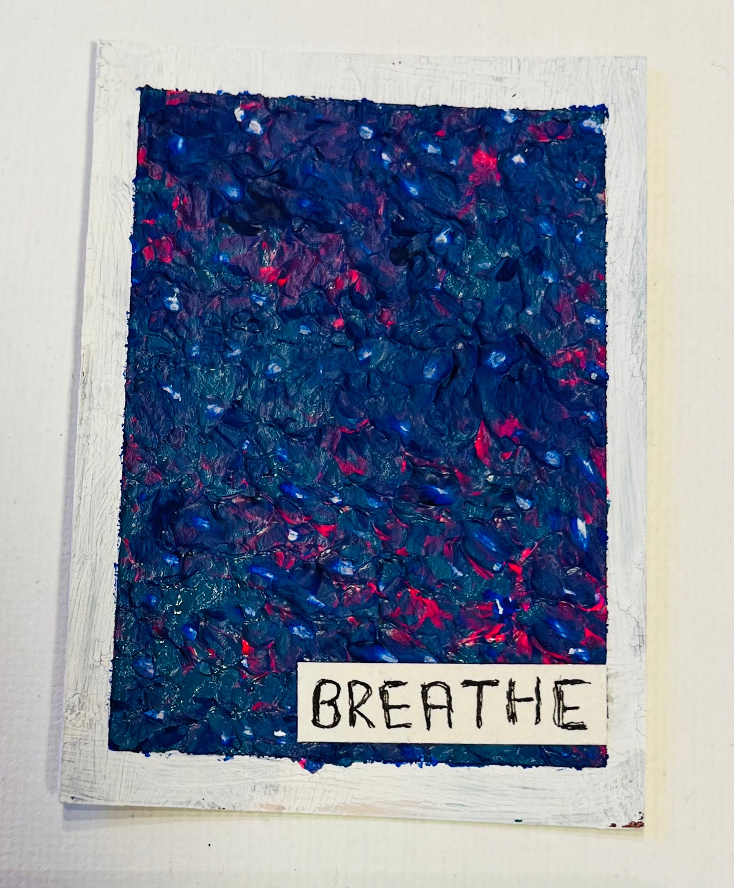 ACEO - Blue Industrial Art - Breathe