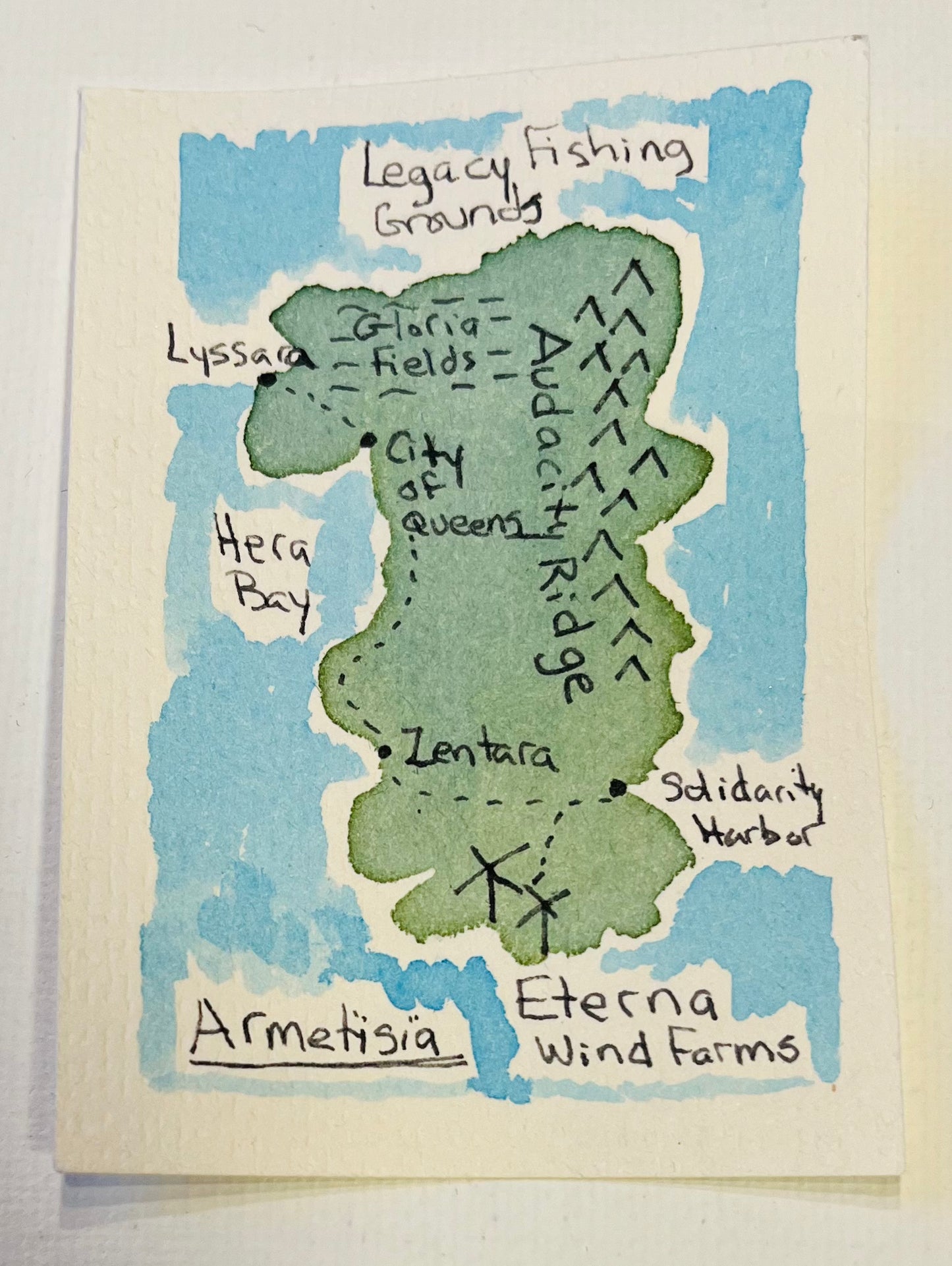 ACEO - Feminist Island - Armetisia
