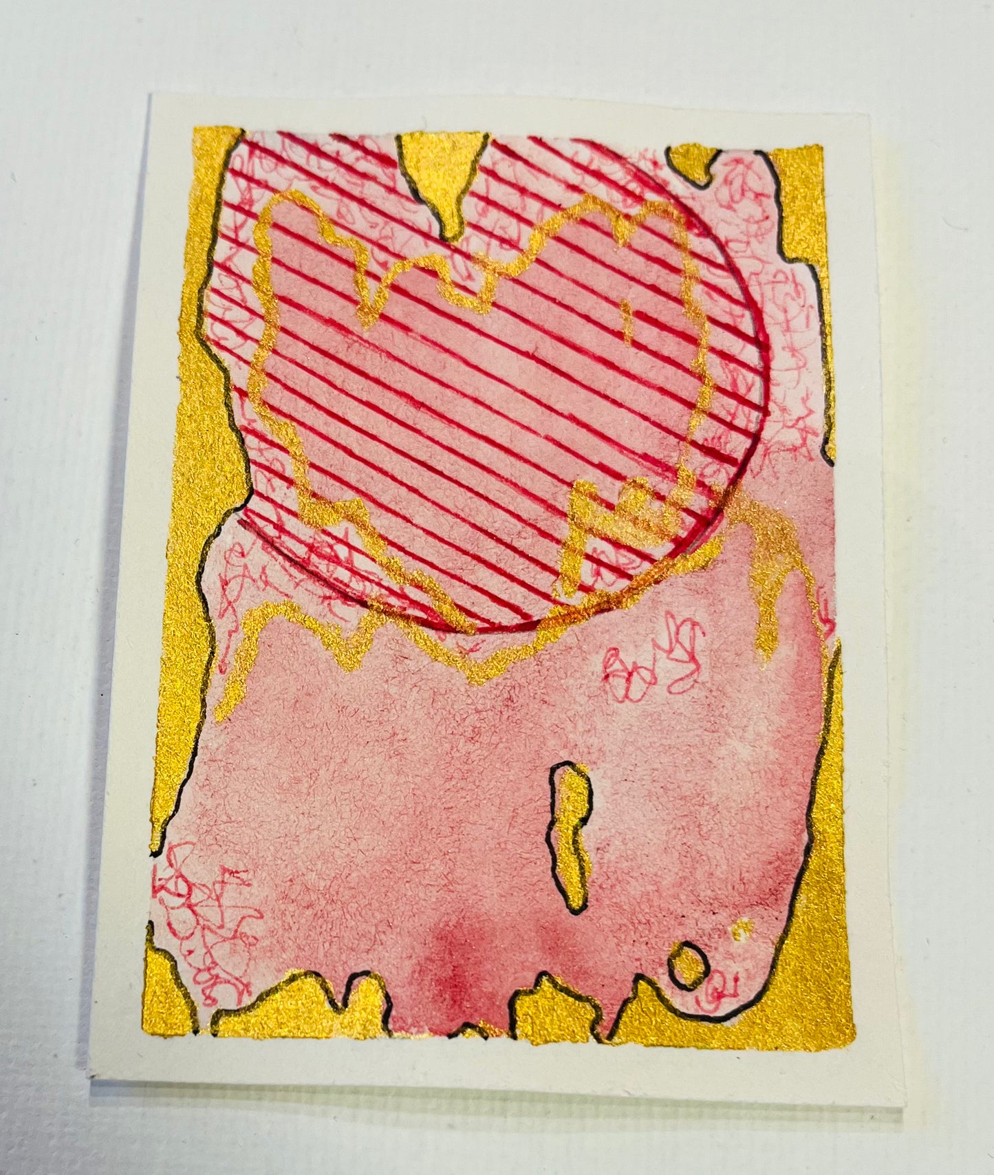 ACEO - Pink Interstellar 3 - Science Fiction Meets Creativity