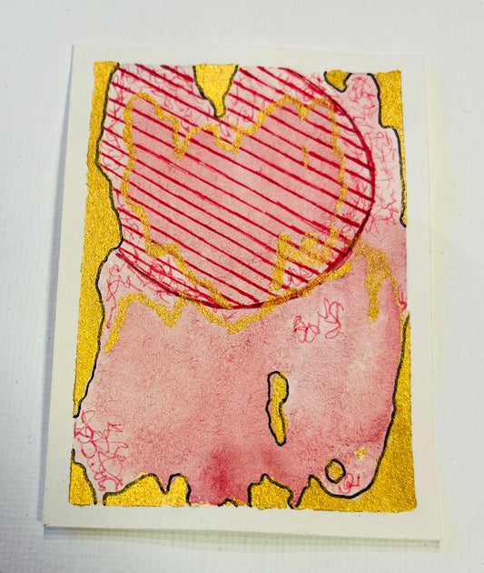 ACEO - Pink Interstellar 3 - Science Fiction Meets Creativity