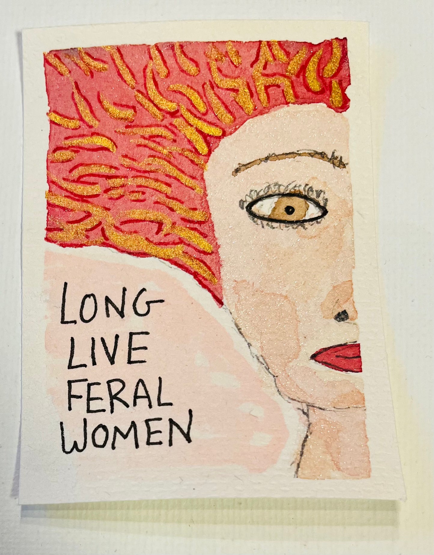 ACEO - Feminist Profile: Long Live Feral Women