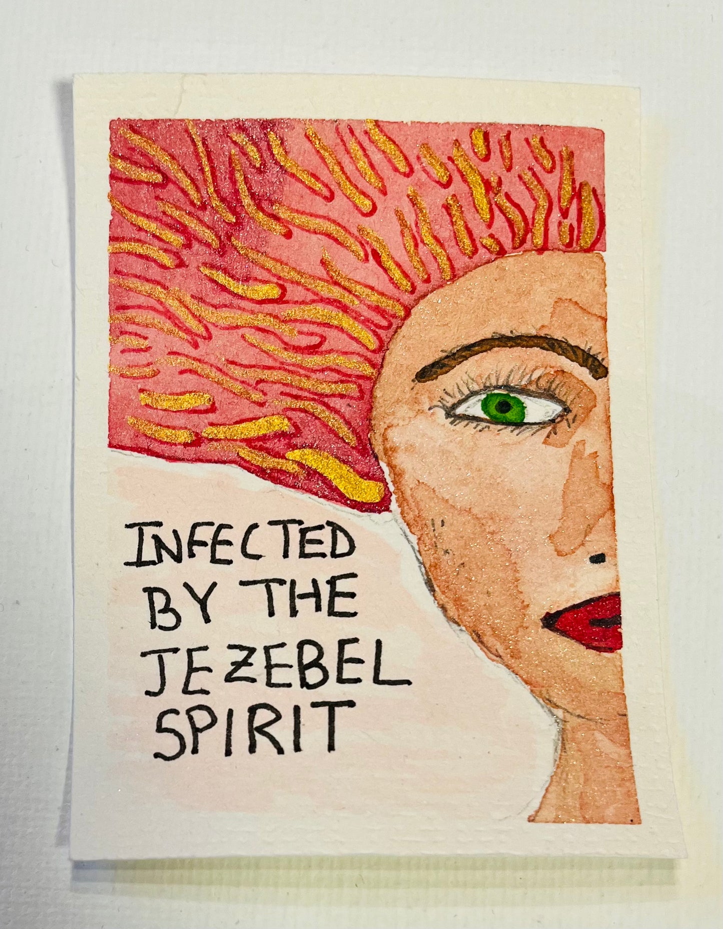 ACEO - Feminist Profile: Infected By The Jezebel Spirit