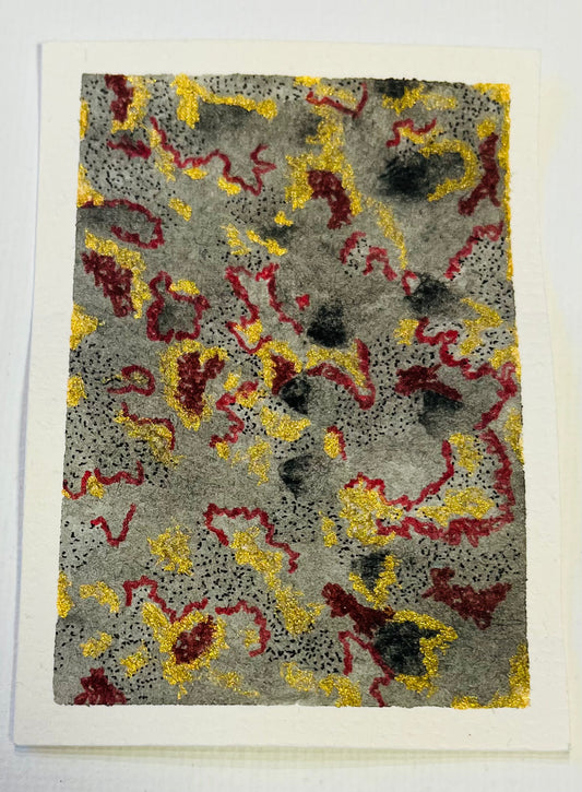 ACEO: Organic Matter in Black, Red and Gold